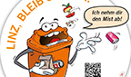 Aufkleber Sujet Sauberkeitskampagne