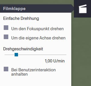 3D Stadtmodell Filmklappe Drehungen