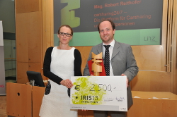 Preisverleihung durch Stadtr&auml;tin Mag.a Eva Schobesberger an Mag. Robert Reithofer.
