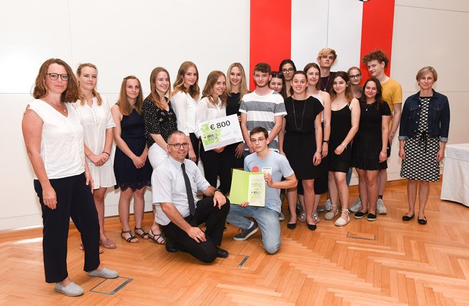 PreisträgerInnen der Klasse 5a der Kreuzschwestern