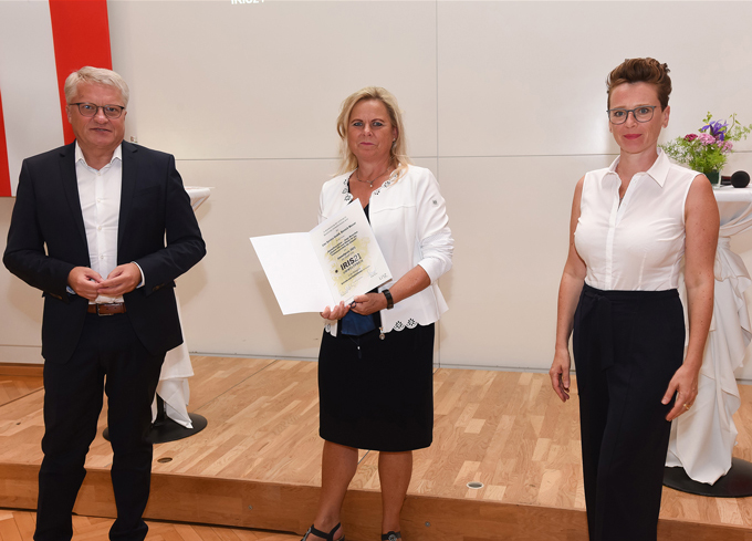 Preistr&auml;gerin der Linz Service GmbH Bereich Wasser