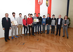Kollegium Aloisianum Preistr&auml;ger der IRIS 2015, Umweltschutzpreis der Stadt Linz