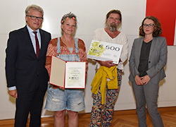 Der Himmlischen Garten Preistr&auml;ger IRIS 2015, Umweltschutzpreis der Stadt Linz