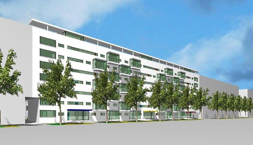 Blick aus Südosten- Rendering: Architekt Drexel Blick aus Südosten- Rendering: Architekt Drexel
