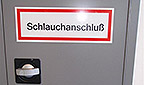 Hinweisschild "Schlauchanschlu&szlig;" f&uuml;r eine trockene Steigleitung