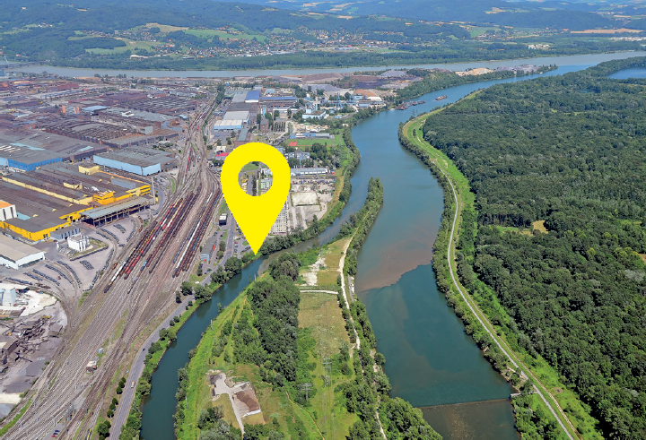 Lageplan der Grillzone Lunzerstra&szlig;e
