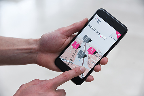 Foto: Schau auf Linz-App auf Smartphone