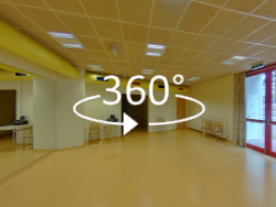 360&deg;-Ansicht: Gymnastiksaal