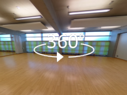 360&deg;-Ansicht: Gymnastiksaal